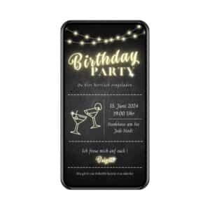 eCard Birthday Party Drinks