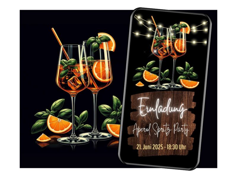 Digitale Einladung Aperol Spritz