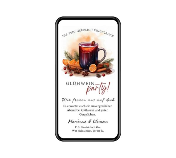 Einladung Glühwein trinken